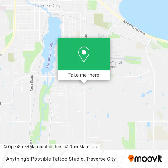Mapa de Anything's Possible Tattoo Studio