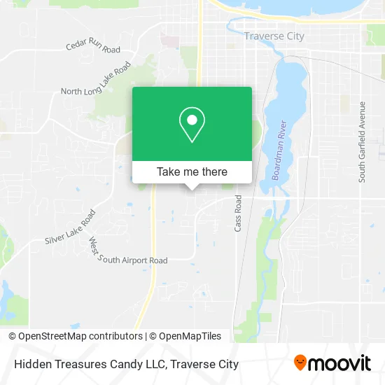 Mapa de Hidden Treasures Candy LLC