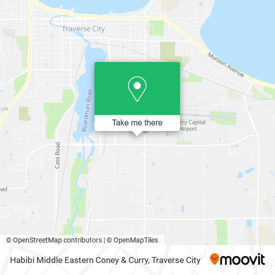 Mapa de Habibi Middle Eastern Coney & Curry