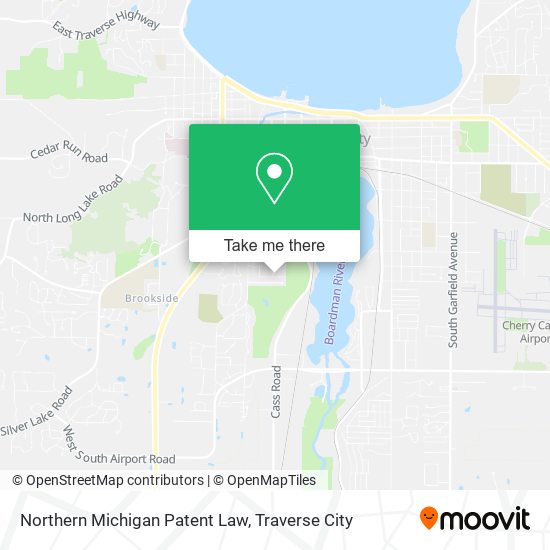 Mapa de Northern Michigan Patent Law