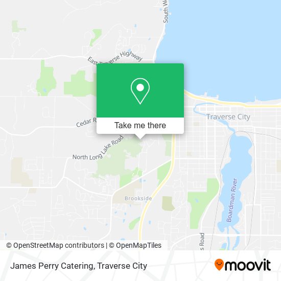 James Perry Catering map