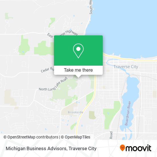 Michigan Business Advisors map