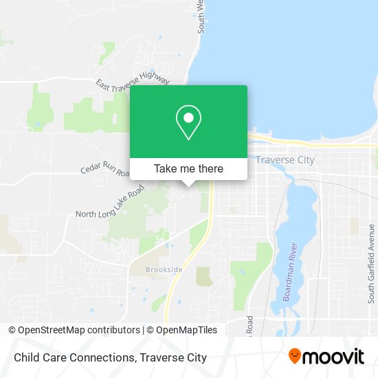 Child Care Connections map