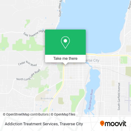 Addiction Treatment Services map