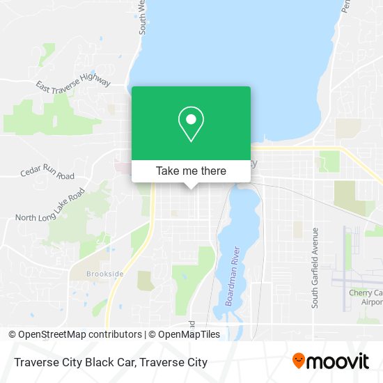 Mapa de Traverse City Black Car