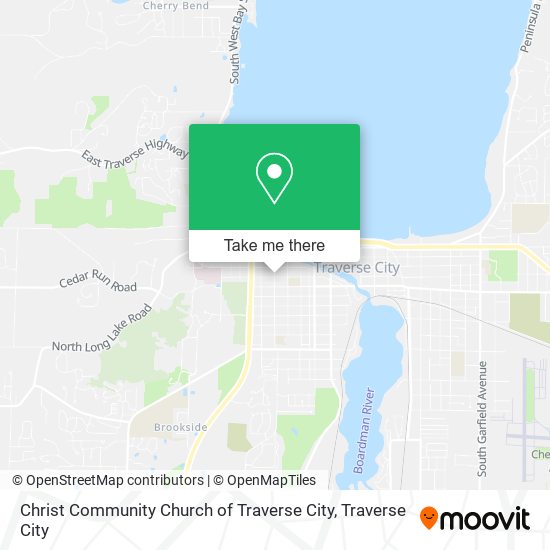 Christ Community Church of Traverse City map