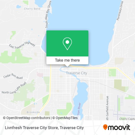 Livnfresh Traverse City Store map