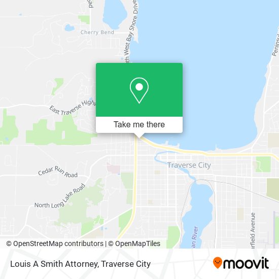 Louis A Smith Attorney map