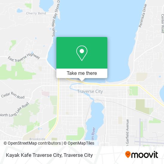 Kayak Kafe Traverse City map