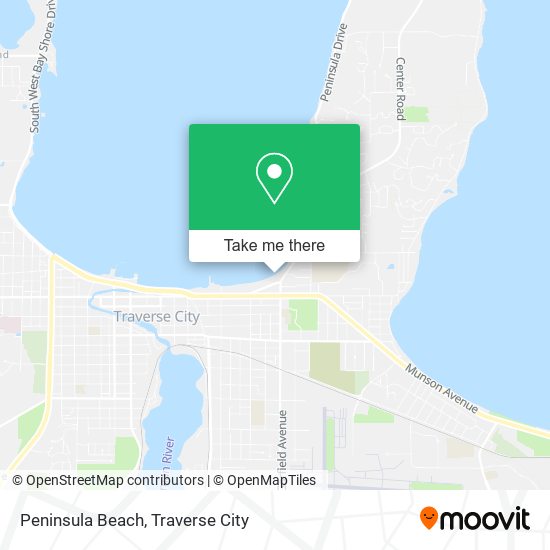Peninsula Beach map