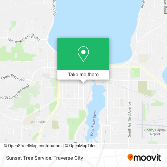 Sunset Tree Service map