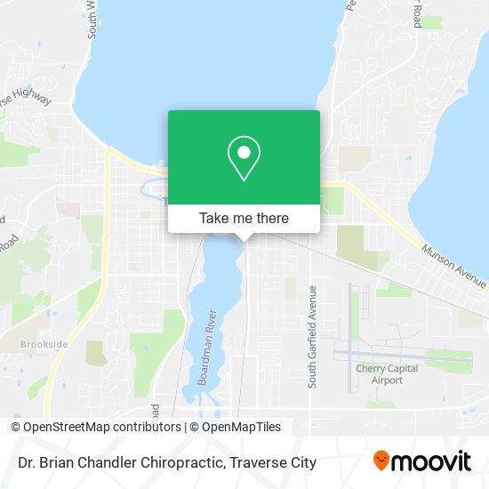 Dr. Brian Chandler Chiropractic map