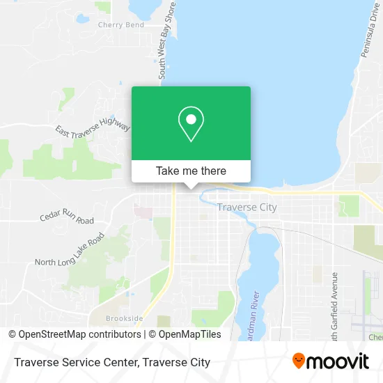 Traverse Service Center map