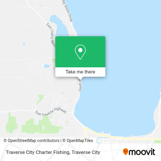 Traverse City Charter Fishing map