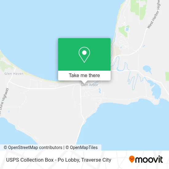 USPS Collection Box - Po Lobby map