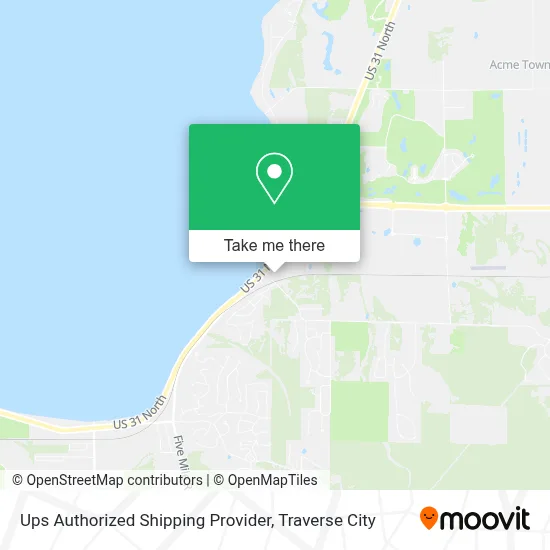 Ups Authorized Shipping Provider map