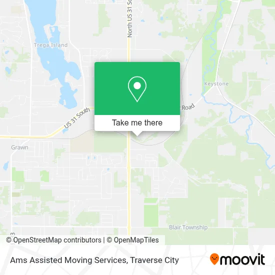 Ams Assisted Moving Services map
