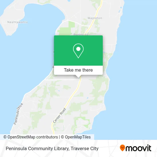 Peninsula Community Library map