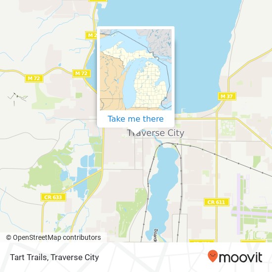 Tart Trails map