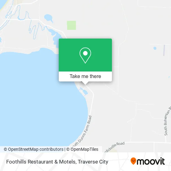 Foothills Restaurant & Motels map
