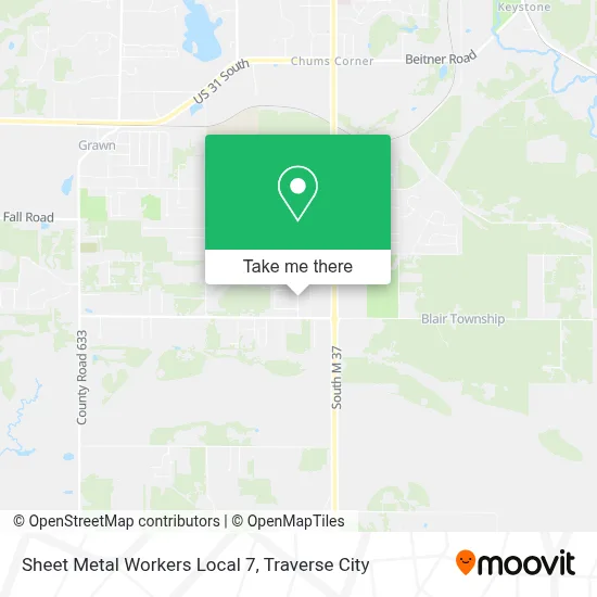 Sheet Metal Workers Local 7 map