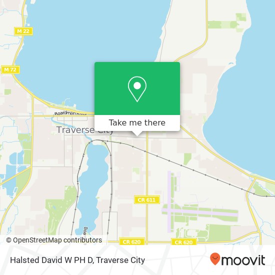 Halsted David W PH D map