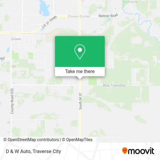 D & W Auto map