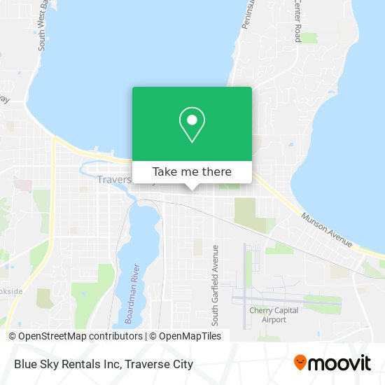 Blue Sky Rentals Inc map