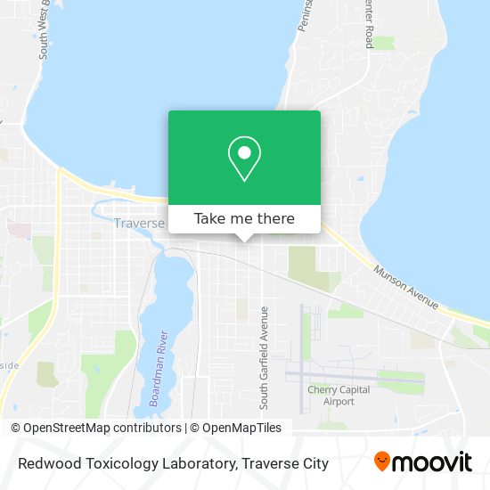 Redwood Toxicology Laboratory map
