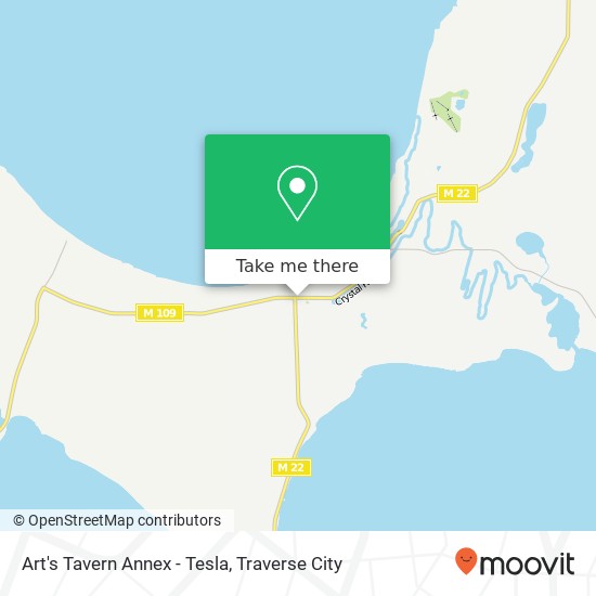 Art's Tavern Annex - Tesla map