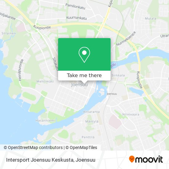Intersport Joensuu Keskusta map