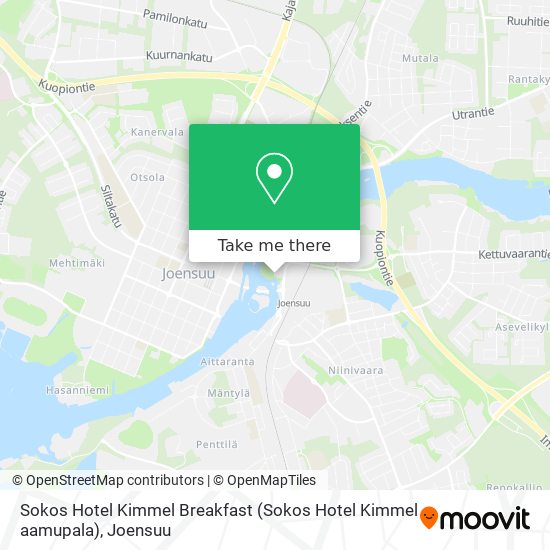 Sokos Hotel Kimmel Breakfast map