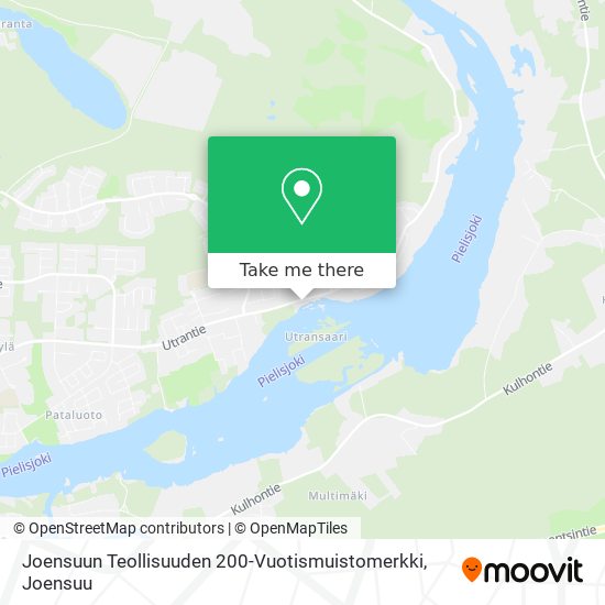 Joensuun Teollisuuden 200-Vuotismuistomerkki map