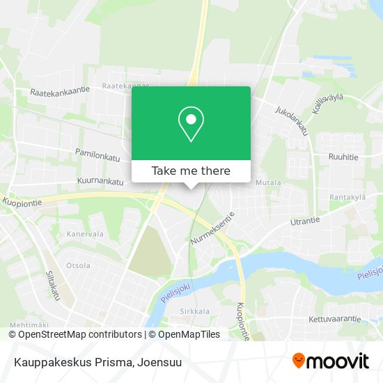 How to get to Kauppakeskus Prisma in Joensuu by Bus?
