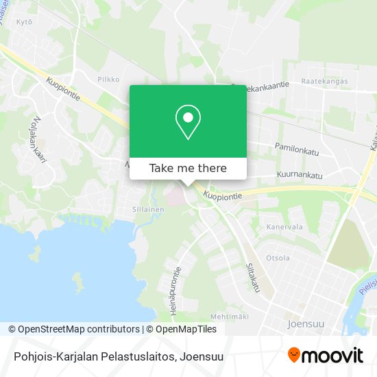 Pohjois-Karjalan Pelastuslaitos map