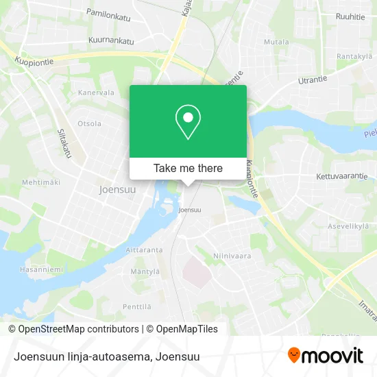 Joensuu Bus Station map