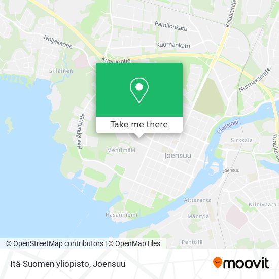 How to get to Itä-Suomen yliopisto in Joensuu by Bus?