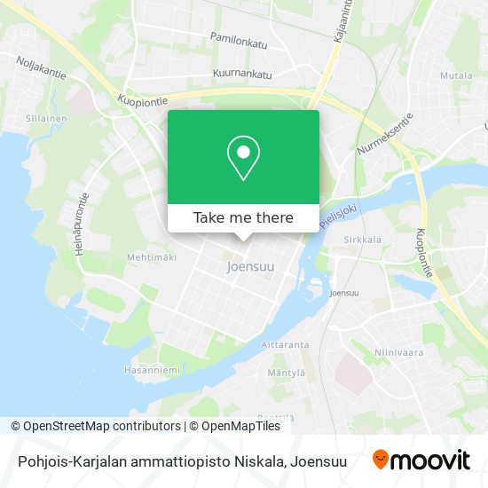 Pohjois-Karjalan ammattiopisto Niskala map