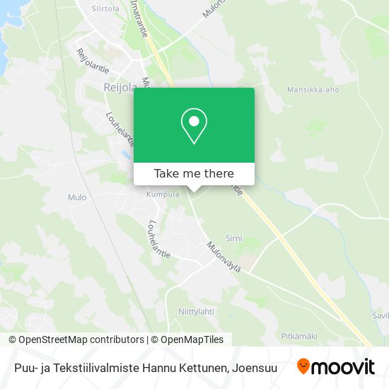 Puu- ja Tekstiilivalmiste Hannu Kettunen map