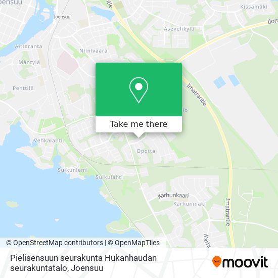 Pielisensuun seurakunta Hukanhaudan seurakuntatalo map