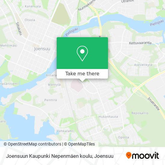 Joensuun Kaupunki Nepenmäen koulu map