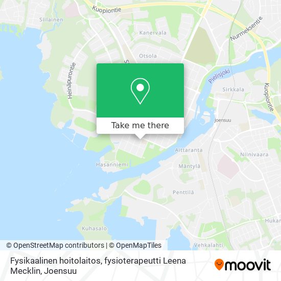 Fysikaalinen hoitolaitos, fysioterapeutti Leena Mecklin map