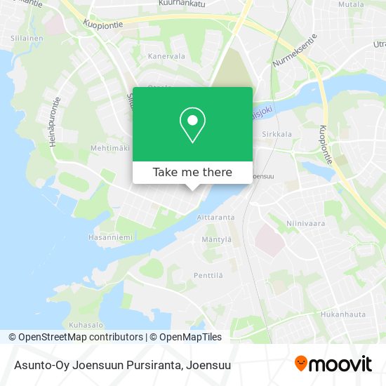 Asunto-Oy Joensuun Pursiranta map