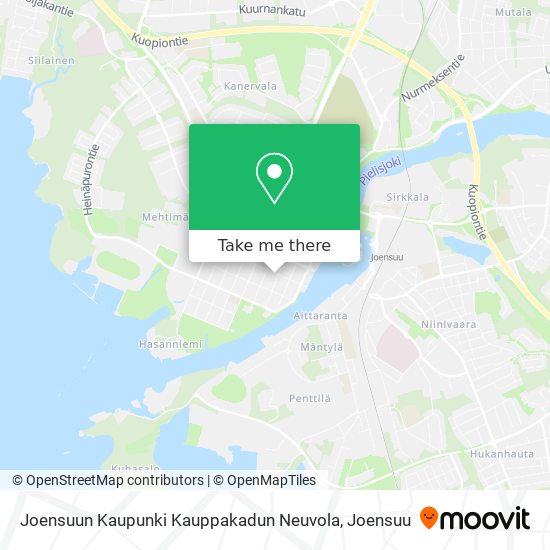 Joensuun Kaupunki Kauppakadun Neuvola map