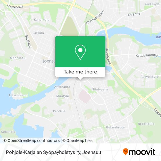 Pohjois-Karjalan Syöpäyhdistys ry map