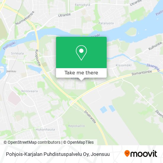 Pohjois-Karjalan Puhdistuspalvelu Oy map
