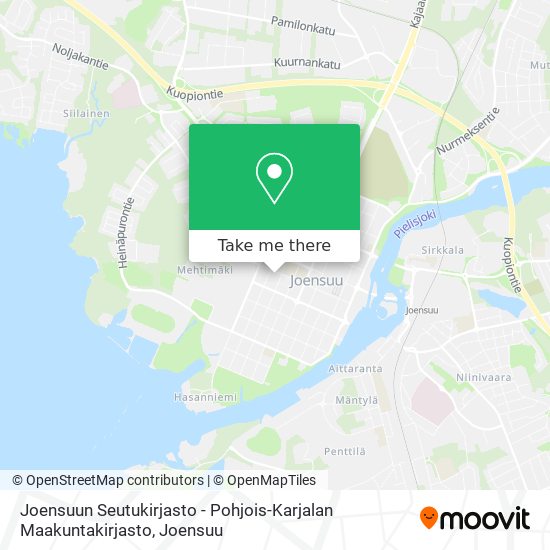 Joensuun Seutukirjasto - Pohjois-Karjalan Maakuntakirjasto map