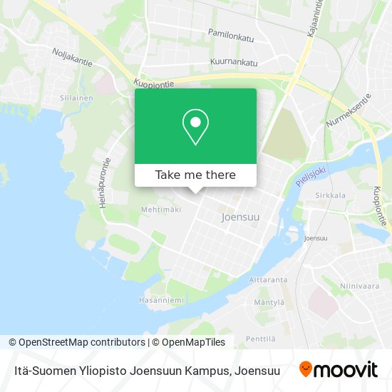 Itä-Suomen Yliopisto Joensuun Kampus map