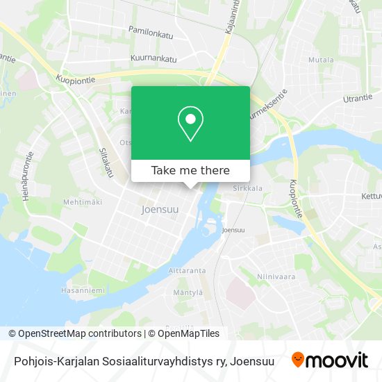 Pohjois-Karjalan Sosiaaliturvayhdistys ry map