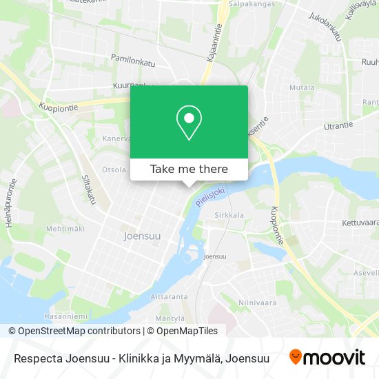 Respecta Joensuu - Klinikka ja Myymälä map